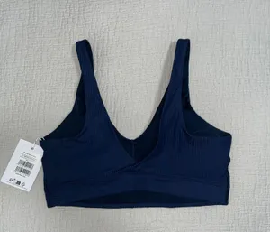 Gymshark Ribbed Sports Bra - Navy thumbnail 2
