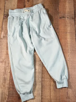 Cotopaxi Light Blue Organic Cotton Fleece Joggers Sweatpants Zip Pocket Medium thumbnail 1