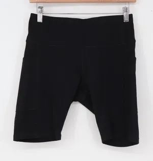 Ewedoos Biker Shorts Womens Medium Black High Waist Side Pockets Excellent thumbnail 1
