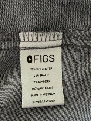 FIGS Catarina One-Pocket Scrub Top XS Graphite Gray V-Neck Medical Scrubs thumbnail 6