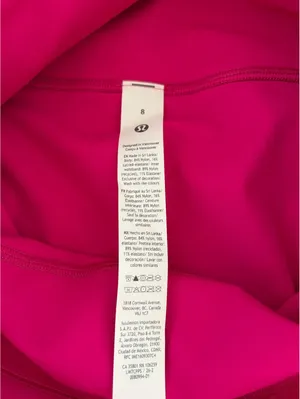 Lululemon Fast and Free HR Short 6" Inseam Pockets Pink Flare Size 8 Run Sporty thumbnail 4