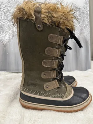 SOREL Women’s Joan Of Arctic Winter Boots Green and Black size 8 thumbnail 5