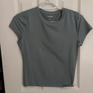 Hollister blue green baby tee thumbnail 1