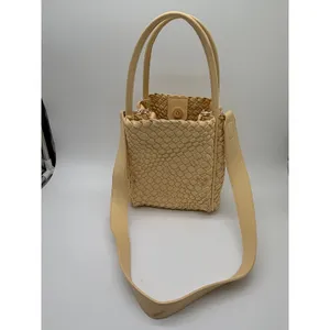 Anthropologie Hollace Mini Tote Woven Bucket Bag Womens Small thumbnail 8