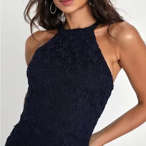 Lulus Love Poem Lace Mini Dress in Navy‎ Blue Size Medium thumbnail 13