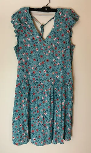 Grace lace dress floral sleeveless crinkle large thumbnail 1