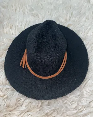 Boutique Black Floppy Hat thumbnail 1