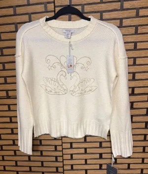 Haute hippie cream swan sweater size XS thumbnail 1