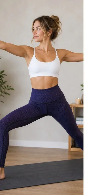 Lululemon Wunder Under High Rise Legging Purple Black Small Check Size 6 EUC thumbnail 1