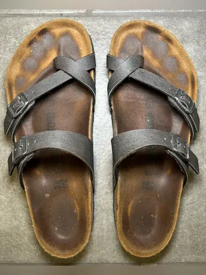 Birkenstock Mayari Black Strappy Slip On Sandals Women’s Shoe Size 7 - 7.5 thumbnail 2