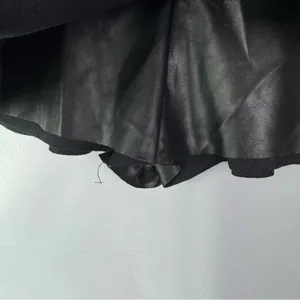 Boutique DO+BE Black Ruffle Faux Leather Mini‎ Skort S thumbnail 6