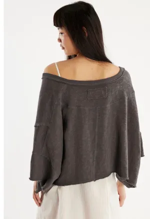 FREE PEOPLE We The Free After Midnight Tee PULLOVER TOP thumbnail 3