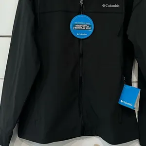 Columbia Angel Basin Softshell Jacket NEW Charcoal Large Water Resistant thumbnail 5