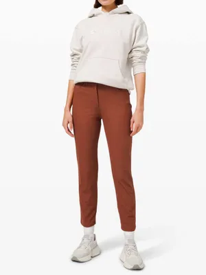 Lululemon City Sleek 5 Pocket 7/8 Pant Dark Terracotta Size 0 thumbnail 3