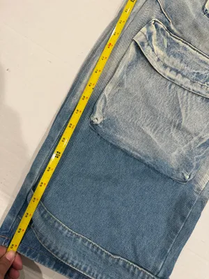 Micas Ombré multi pockets wide leg cargo jeans thumbnail 8