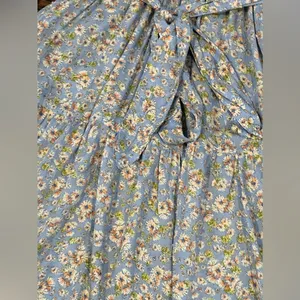 Lulu's Sunny Bliss Cottagecore Floral Print Tiered Maxi Dress Women's Med‎ NWT thumbnail 10