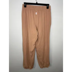 Free People Movement Slouchy Balloon Joggers Large Dusty Pink Stretchy Comfy FP thumbnail 3