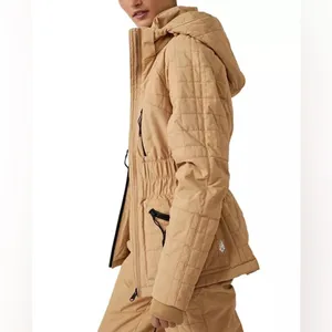 Free People FP Movement All Prepped Ski Jacket Coat in Almond Brown / Tan - NWT thumbnail 3