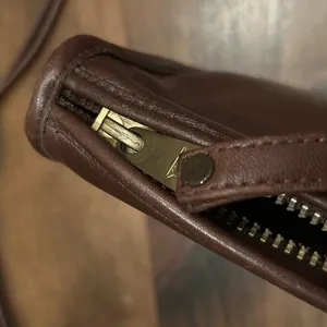 Vintage Carriage Court Brown Genuine Cowhide Leather Clutch Bag Purse Classic thumbnail 7