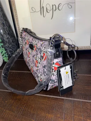 NWT!! Ed Hardy “Love Kills Slowly” Pink Tattoo-Print Crossbody Shoulder Bag thumbnail 4