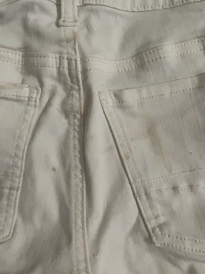 White Denim Midi Shorts thumbnail 7