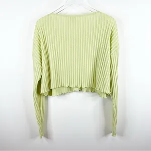 Urban Outfitters Out From Under Button Front Long Sleeve Top Women's M Green Y2K thumbnail 3