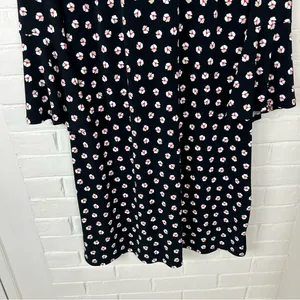Tommy Hilfiger Floral Print Stretch Mini Bell Sleeve Dress Size 12 thumbnail 5