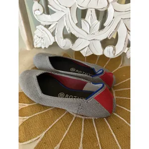 Rothy's The Point Women Size 8‎ Black White Excellent Knit Sustainable Flats thumbnail 5