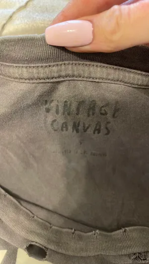 Vintage Canvas tee Gray thumbnail 2