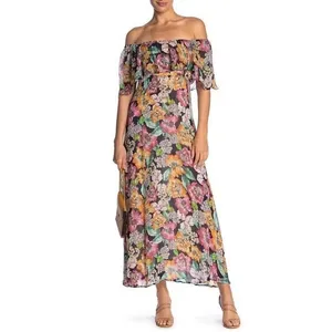 $325 Rachel Pally Women's Blue Sheer Long Eden Floral Maxi‎ Dress Size 3X NWT thumbnail 5