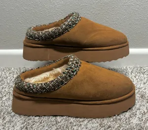 Steve Madden SELDEN TAN Platform Cozy Slip On Mule Size 8.5 thumbnail 1
