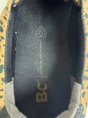 BC Footwear Support Women’s Sz 9 Leopard Cheetah Platform Sneakers Vegan Suede thumbnail 5