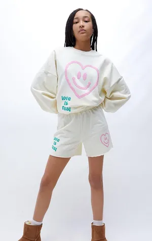 PacSun Love Is Real Sweat Shorts thumbnail 1
