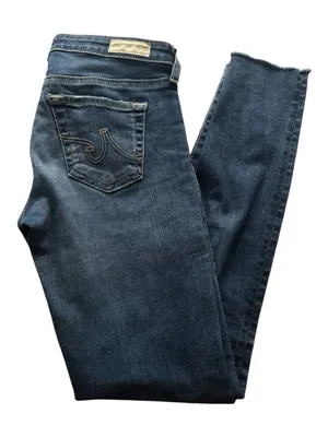 AG Adriano Goldschmied The‎ Legging Ankle Jeans Raw Hem Size 25R thumbnail 2