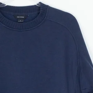 Rae Mode Womens Pullover Crewneck Sweatshirt‎ Size S Blue Neutral Cozy Staple thumbnail 2