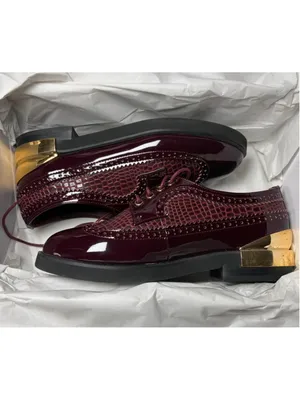 💜 Women's Midnight Velvet Oxblood Oxford Shoes Size 7 🖤 thumbnail 8