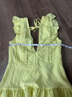Double Crazy Yellow Mini Dress thumbnail 5