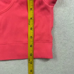 Aerie Real Good Ribbed Cropped T-Shirt Women’s Large Pink Short Sleeve Stretch thumbnail 5