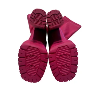 Azalea Wang Icing Monochrome Chunky Bootie in Pink, Size 8.5 thumbnail 5