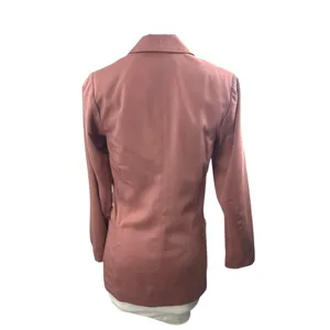 Abercrombie & Fitch Pink Double Breasted Peak Blazer Coat Suit Jacket Size XS thumbnail 3