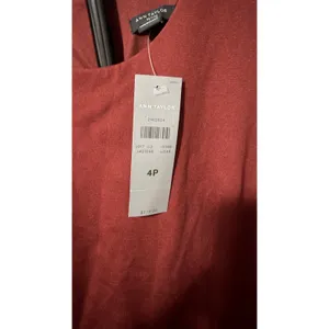 Ann Taylor Petite Burgundy Sleeveless Sheath Dress 4P New With Tags 21812804 thumbnail 3