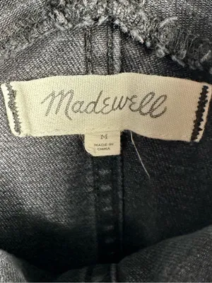 Madewell Skinny Overalls Womens M Lunar Wash Black Denim AA598 $148 thumbnail 10