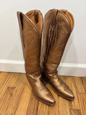 Tecovas the Loretta boots metallic 7.5 Gold thumbnail 2