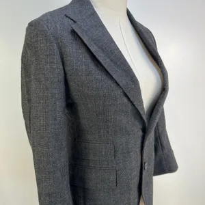 Polo Ralph Lauren Plaid Blazer Vintage Wool Gray USA Made thumbnail 4