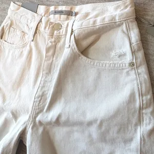 NWT HUDSON James High Rise Wide Leg Forward Seam Ecru Jeans‎ Womens 27 Ret $265 thumbnail 3