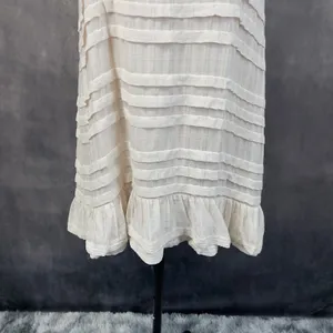 Saltwater Luxe Tiered Mini Dress‎ Women Medium Ruffle Boho Coastal Clean Girl thumbnail 5
