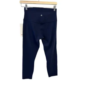 NEW Lululemon Align High Rise Legging Crop 23" Size 8 New Authentic True Navy thumbnail 5