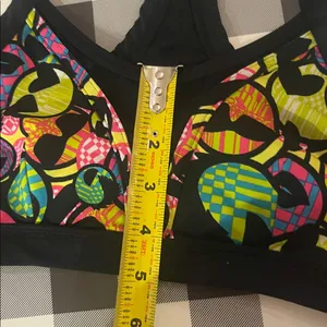 Zumba Women’s Zmoji Mesh Insert Sports Bra Colorful Workout Aerobics Small thumbnail 11