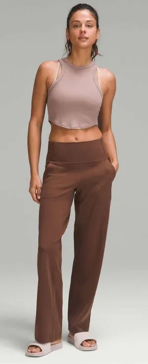 ✨Lululemon Hold Tight Cropped Tank Twilight Rose Sz Medium Top✨ thumbnail 1