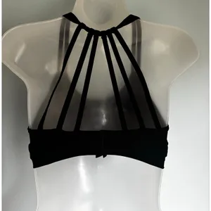 PINK Victoria's Secret Ultimate Sports Bra Bralette Black Strappy XS thumbnail 3